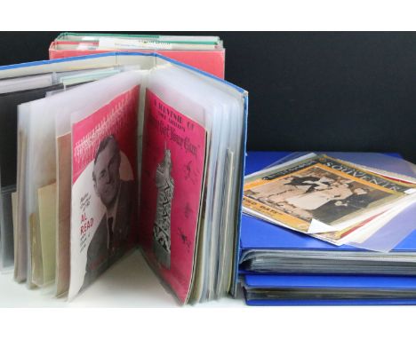 Collection of 19th Century and some early 20th Century mixed ephemera to include a selection of hand painted sketches, silhou