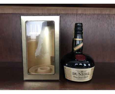 DUNHILL OLD MASTER
Blended Scotch Whisky. 
Bottle no. A58313. 750ml, 43% volume, in box.  CONDITION REPORT: Rip to lid of box