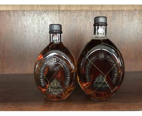 DIMPLE 15 YEARS OLD - ONE LITRE
Blended Scotch Whisky. 
1L, 43% volume.
DIMPLE 12 YEARS OLD
Blended Scotch Whisky. 
70cl, 40%