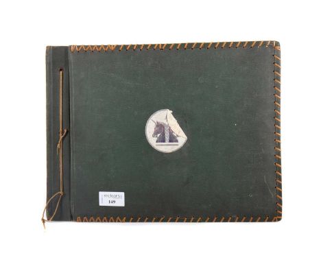 INDIA INTEREST - WWII PHOTOGRAPH ALBUM, JULY 1943 AND LATER includes a large number of original photographs arranged on annot