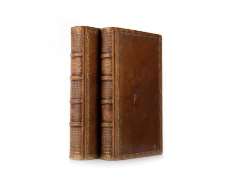 STORER (J. & H.S.), VIEWS  IN EDINBURGH AND ITS VICINITY, PUB. A. CONSTABLE & CO. EDINBURGH, 1820 in two vols., in gilt toole