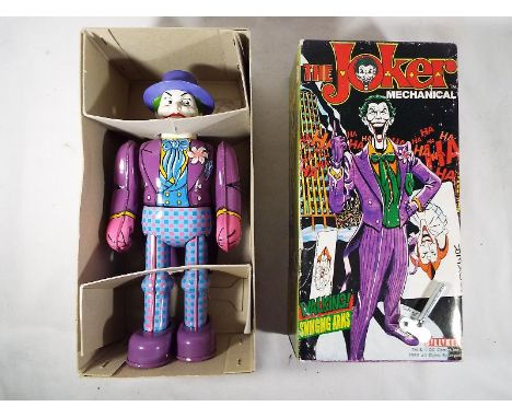 Batman - The Joker mechanical tin-plate robot by Billiken, walking, swinging arms, mint in excellent+ box - Est £80 - £120
