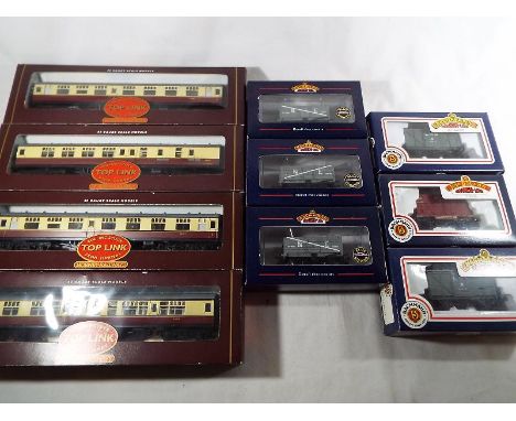 Model railways - six Bachmann Branch-Line items of OO gauge goods rolling stock, and four Hornby Top Link OO gauge Eastern Re