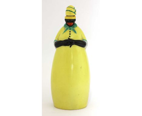 A French Robj ‘Big Mama’ porcelain rum decanter and stopper, stamped 'Robj Paris Made in France',26.5cm high  Condition repor