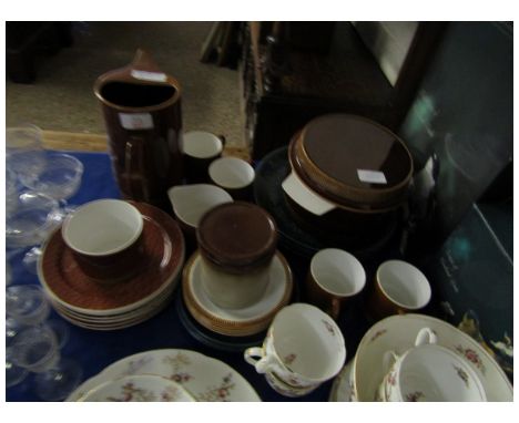QUANTITY OF POOLE POTTERY, TUREENS, PLATES ETC    
