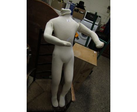 FOAM AND WIREWORK MANNEQUIN OF A CHILD    