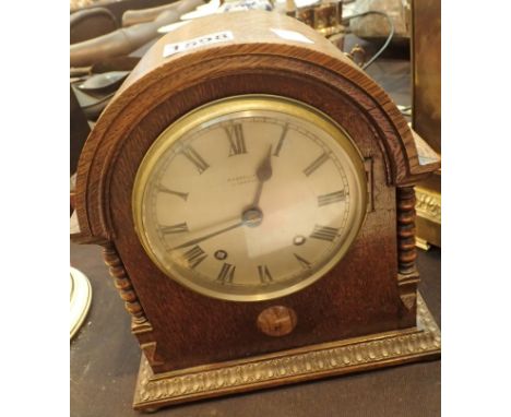 Anniversary clock and an oak mantel clock by Russels of Liverpool