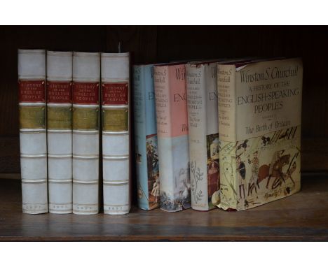 Green, J R, A Short History of the English People, 4 vols, Illustrated Edition, London: MacMillan &amp; Co., 1892, half vellu