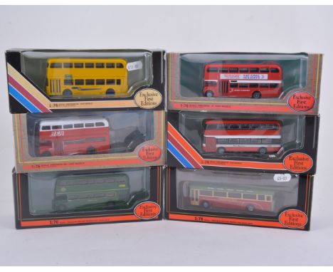 Exclusive First Editions, twenty nine diecast models of coaches and buses, mostly 1:76 scale, all boxed.