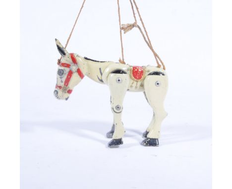 Lesney toys, Muffin the Mule puppet, cast metal, c1950s.