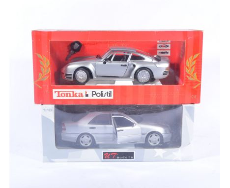 UT models Mercedes-Benz C36 AMG 1:18 scale, boxed, Tonka/Polistil Porsche 969 1:18 scale model, other models and a selection 