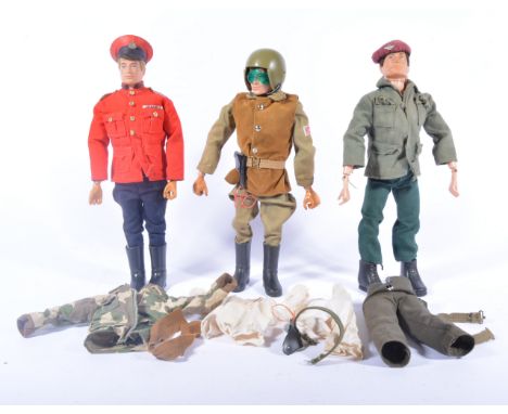 Action Man figures by Pailtoy, three figures all in clothing and outfits, (3).
