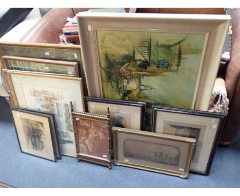 A COLLECTION OF PRINTS including an Albany Wiseman print and 19th century prints