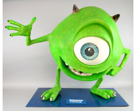 Monsters Inc - A freestanding life size Disney Pixar prop of Mike Wazowski used to promote the release of the film in 2001, w