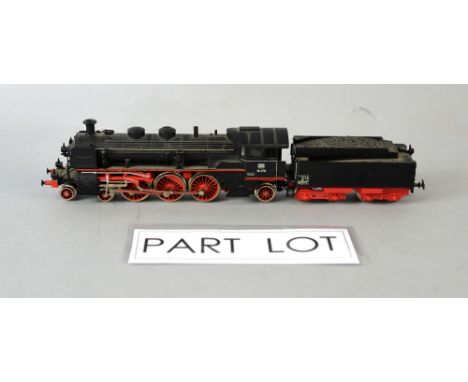 Marklin electric locomotive, E424103, steam tank engine 89005, and DB 18478 with tender, (3),