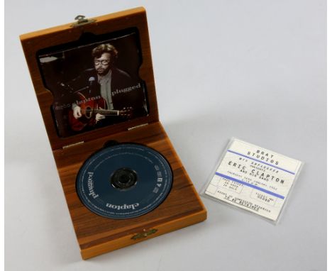 Eric Clapton Unplugged - Limited edition (250/1000) CD box set in wooden presentation case signed to the inside by Eric Clapt