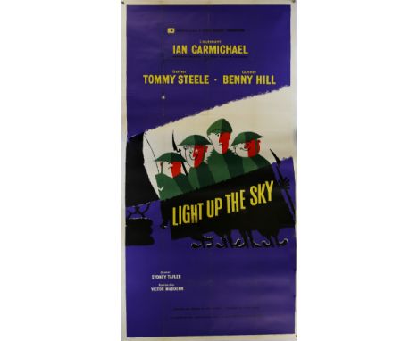 Light Up The Sky (1960) UK Three Sheet film poster, starring Benny Hill, linen backed, 40 x 80 inches 