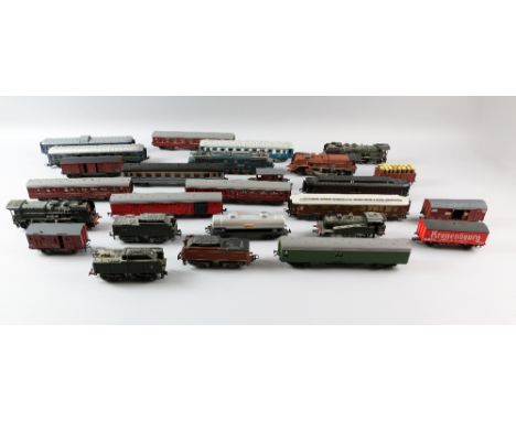 Lima Ho Gauge Loco No 9202 boxed and a collection of unboxed Lima locos and carriages, and a collection Jouet unboxed Locos a