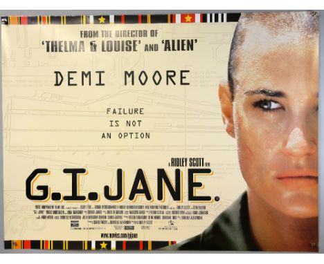 50 British Quad film posters, G.I Jane, Dangerous Minds, Body Heat, Broken Arrow, Brassed Off, Reign of Fire, Space Jam, Chic