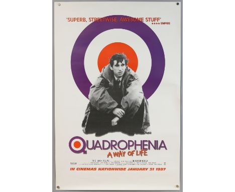 Quadrophenia (R-1997) Double Crown & teaser film poster, music by The Who, Brent Walker, rolled (2)