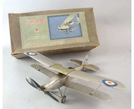 The Frog flying scale model of the Hawker Hart Biplane in original box