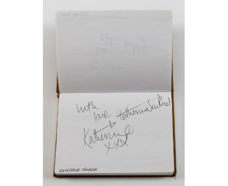 Autographs - Album, over 100 signatures including Katherine Jenkins, Mort Saul, K T Tunstall, Nigel Harman, Alex Kingston, St