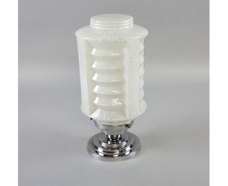 Cinema - Chrome and Glass Up lighter table lamp from the Circle Foyer of the Gaumont Finchley.