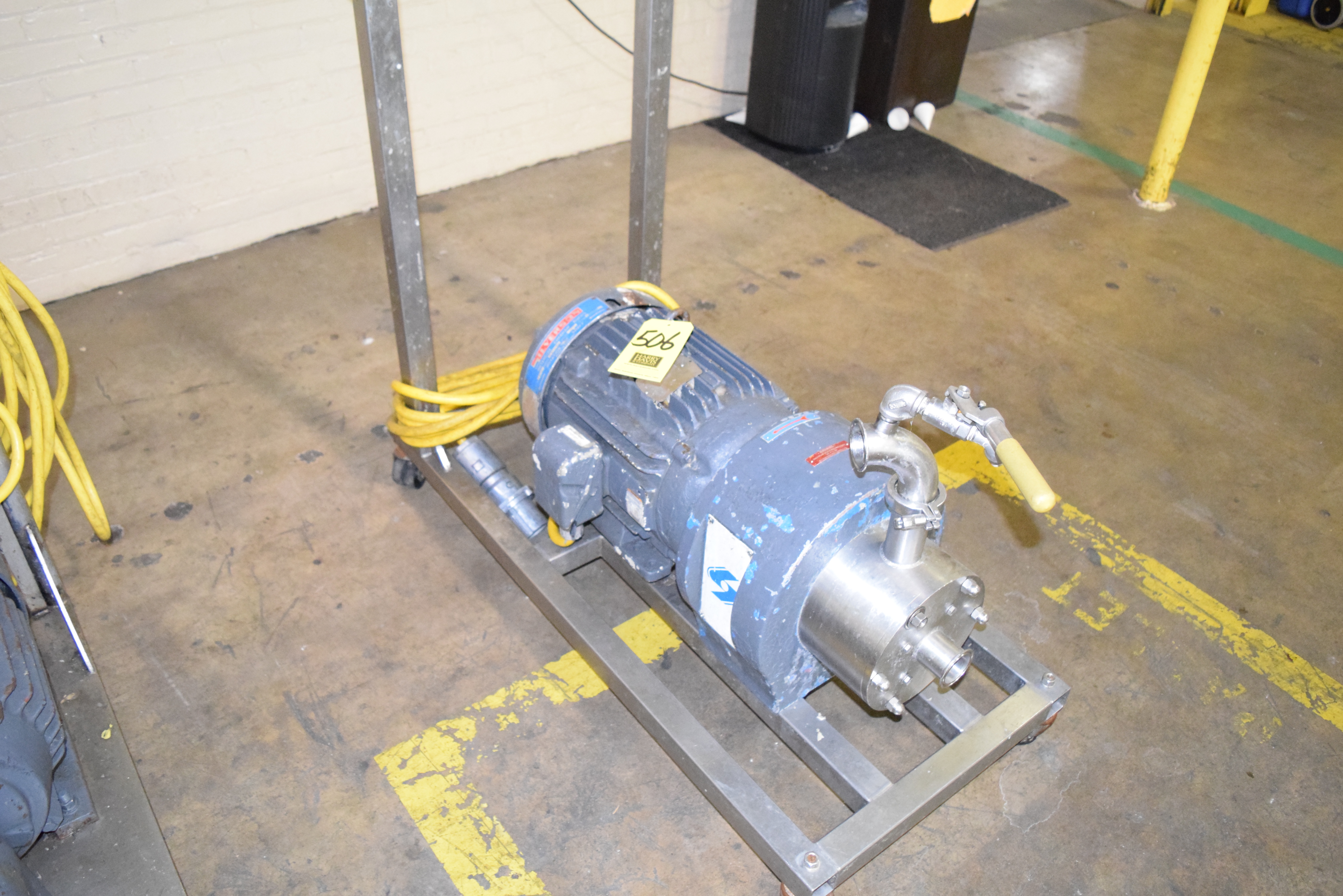 Silverson Shear Pump, Model 312/450 MS, Mounted on S/S Cart