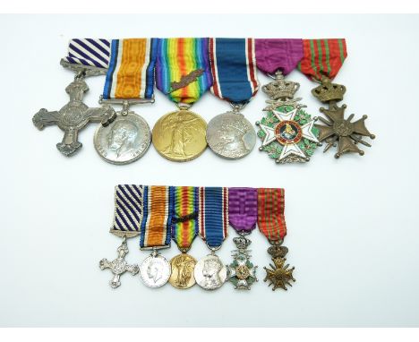 Royal Air Force/ Royal Flying Corps WWI Distinguished Flying Cross (DFC) medal group with associated documentation, log books