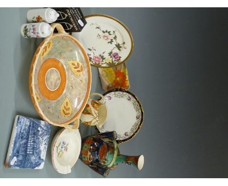 A collection of ceramics to include Poole, Portmeirion, Art Deco Grays Pottery jug in Golden Webb design, Royal Crown Derby, 