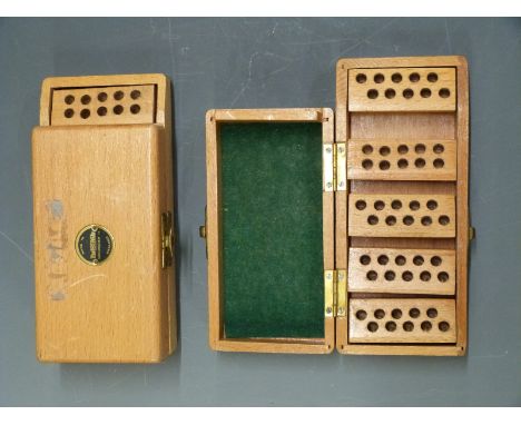 A pair of wooden Parker-Hale .22 ammunition 50 round boxes.