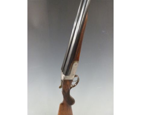 Midland Gun Co 12 bore side by side shotgun with named and engraved locks, engraved underside, trigger guard, top plate and t