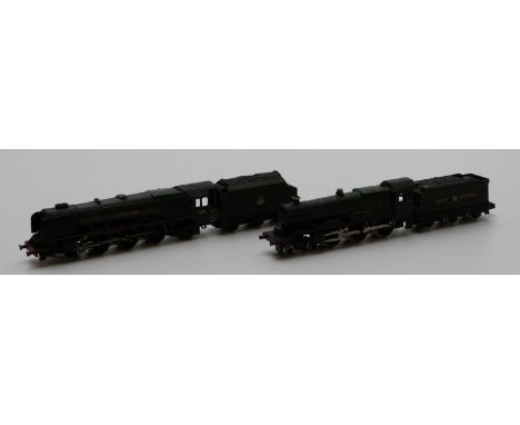 Two Graham Farish N gauge 4-6-2 locomotives GWR Winchester Castle and BR City of London