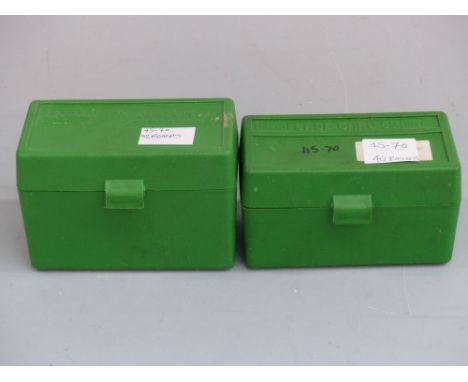 Seventy-two .45-70 rifle cartridges in plastic Case Guard boxes.&nbsp;PLEASE NOTE THAT A VALID RELEVANT FIREARMS/SHOTGUN CERT