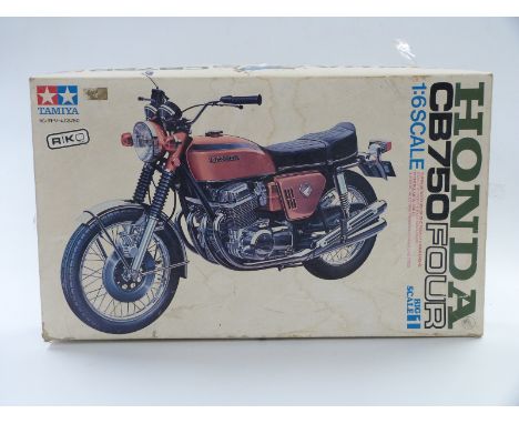 Tamiya 1:6 scale Honda CB750 Four model kit, in original box