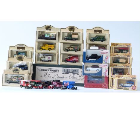 Thirty-nine Lledo Days Gone diecast model vehicles including The Bus Collection limited edition set BC1006, all in original b
