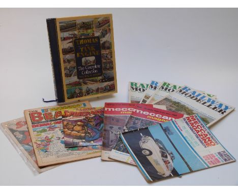 A very large collection of toy and model related books, catalogues and magazines including Meccano Outfit instructions, Railw