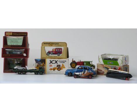 Fifteen Matchbox Models of Yesteryear, Corgi, Dinky Supertoys, Penguin and similar model vehicles including Chitty Chitty Ban