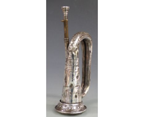 1st Battalion The Welsh Regiment Adjutant's bugle with impressed names 1936 Drummer R Venting, 1937 L/Cpl A Taylor, 1938 Drum
