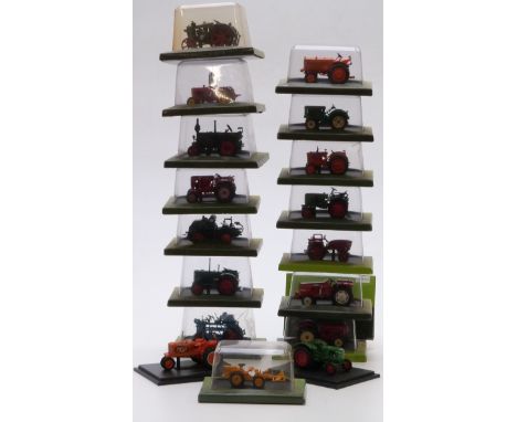 Eighteen Hacette 1:72 scale diecast model tractors, all in original display boxes