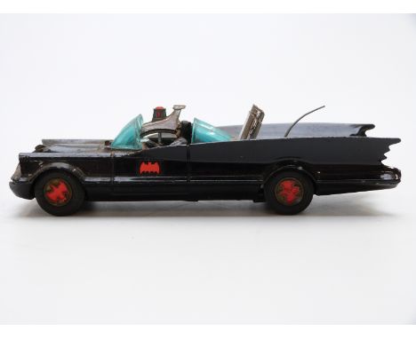 Corgi toys diecast model Batmobile 1st type with no tow hook, 267 together with various decals