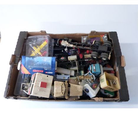A collection of Corgi and similar diecast model vehicles, some in original boxes