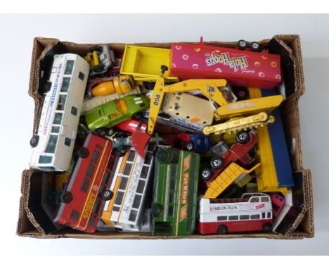 Sixty-nine Matchbox, Corgi and Solido diecast model vehicles including Super Kings, Kingsize etc