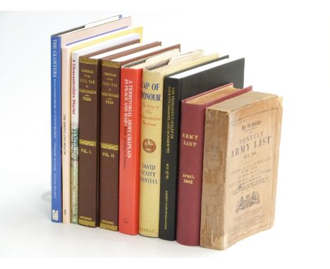 A collection of books to include the Yeomanry Cavalry of Gloucestershire &amp; Monmouth, Cap of Honour first edition and Memo