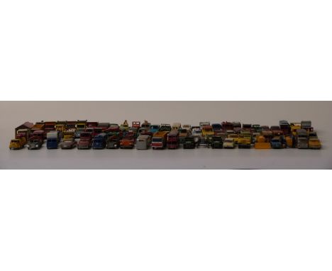 One-hundred Matchbox Lesney 1-75 series diecast model vehicles