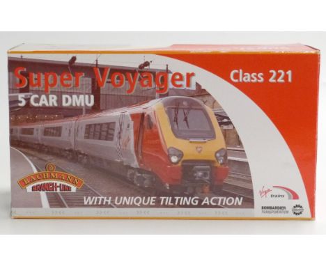 Bachmann 00 gauge Virgin Trains Class 221 Super Voyager Louis Bleriot 5 car DMU 32-626, in original box