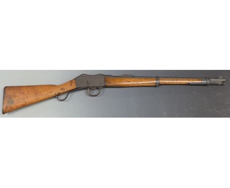 Enfield Martini-Henry IC1 Mk1 .577/450 Cavalry carbine rifle with crown over ‘V.R. Enfield 1887 I.C.1. 2’ stamped to the lock