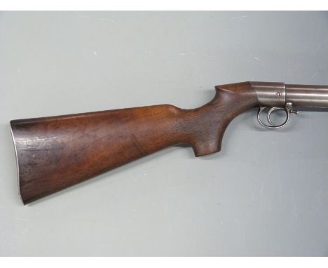 BSA Improved Model D Lincoln Jeffries pattern .177 air rifle with adjustable trigger, chequered and shaped grip, stock stampe