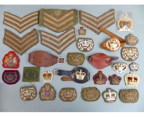 British Army, a collection of rank insignia Sergeant / Warrant Officer