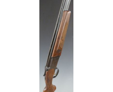Baikal IZH-27EM-1C .410 over and under ejector shotgun with gilt single trigger, chequered grip and forend, sling suspension 